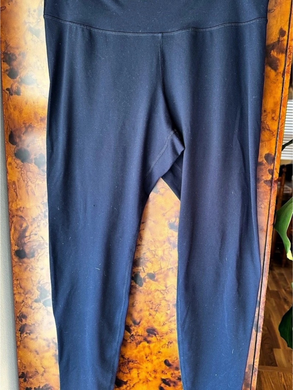 Old Navy 7/8 PowerPress High-Rise Leggings Navy Blue XL